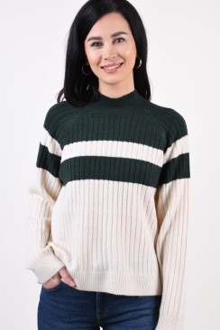 Pulover Dama Vila Milla Birch/Sarkest Spruce